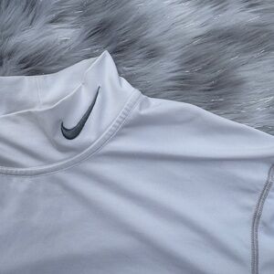 Nike White Performance Long Sleeve Top